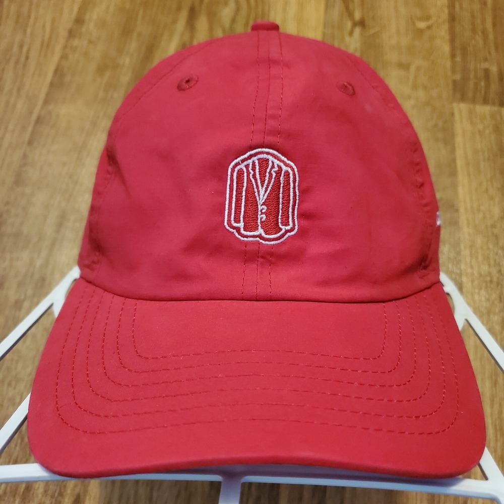 Imperial Caddy Golf Hat Men Red Coat‎ Strapback Adjustable Embroidered
